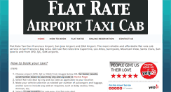 Desktop Screenshot of flatrateairporttaxicab.com