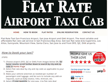 Tablet Screenshot of flatrateairporttaxicab.com